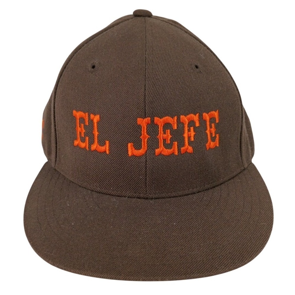 Lids Mens Size 7 El Jefe AK-47 TC Brown Orange Fitted Baseball Cap Hat